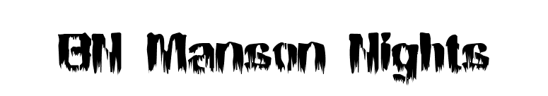 BN Manson Nights font preview