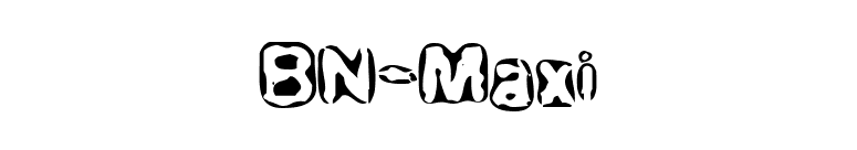 BN-Maxi font preview