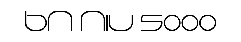 BN Niv 5000 font preview