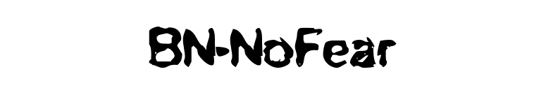BN-NoFear font preview