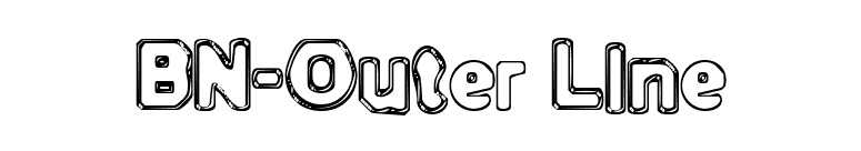 BN-Outer Line font preview