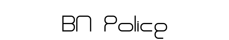 BN Police font preview