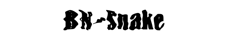 BN-Snake font preview