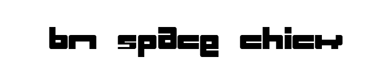 BN Space Chick font preview