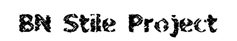 BN Stile Project font preview
