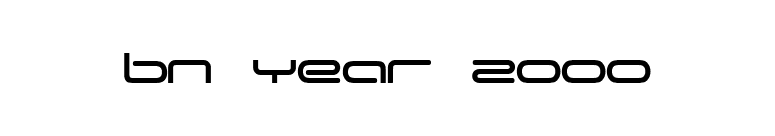 BN Year 2000 font preview
