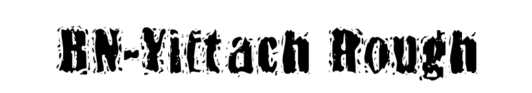 BN-Yiftach Rough font preview
