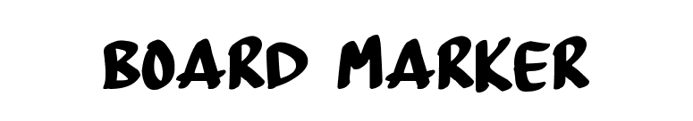 Board Marker font preview
