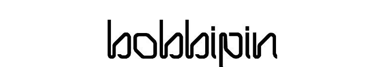 Bobbipin font preview
