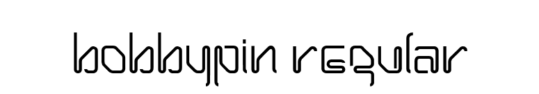 BobbyPin Regular font preview