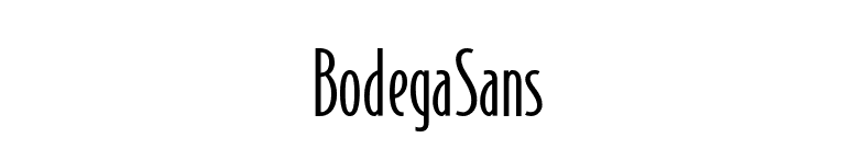 BodegaSans font preview