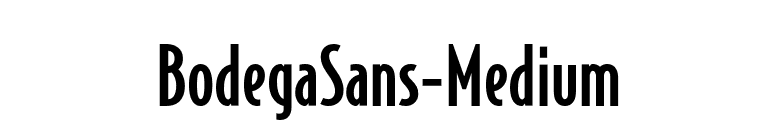 BodegaSans-Medium font preview