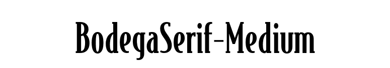 BodegaSerif-Medium font preview