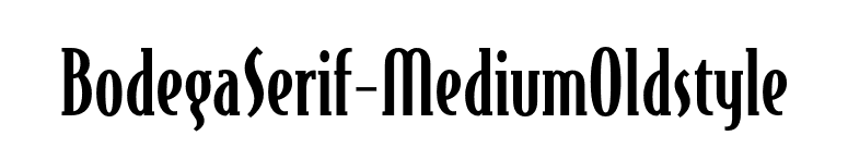 BodegaSerif-MediumOldstyle font preview