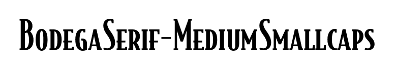 BodegaSerif-MediumSmallcaps font preview