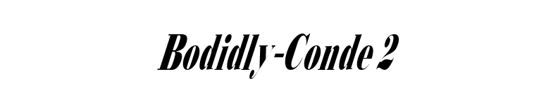 Bodidly-Conde 2 font preview