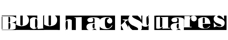 BodoblackSquares font preview