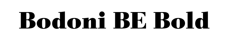 Bodoni BE Bold font preview