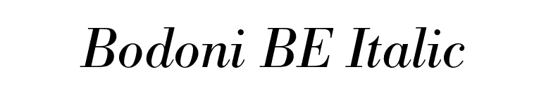 Bodoni BE Italic font preview