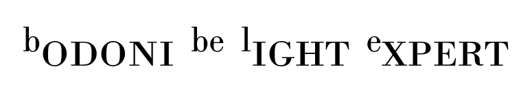 Bodoni BE Light Expert font preview