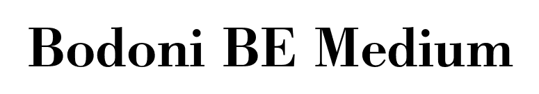 Bodoni BE Medium font preview