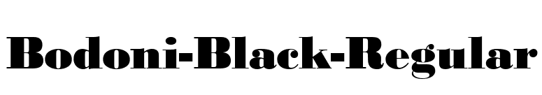 Bodoni-Black-Regular font preview