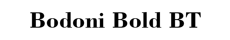 Bodoni Bold BT font preview