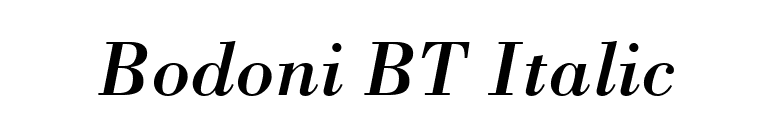 Bodoni BT Italic font preview