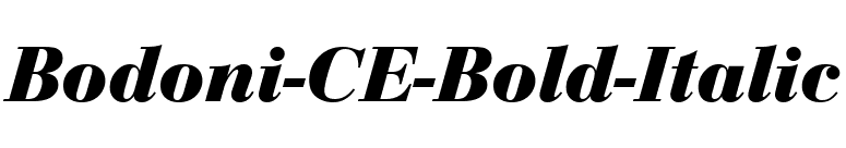 Bodoni-CE-Bold-Italic font preview