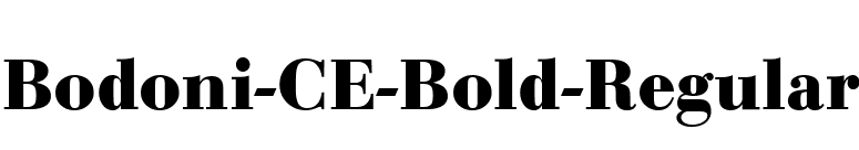 Bodoni-CE-Bold-Regular font preview