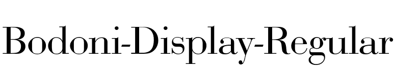 Bodoni-Display-Regular font preview