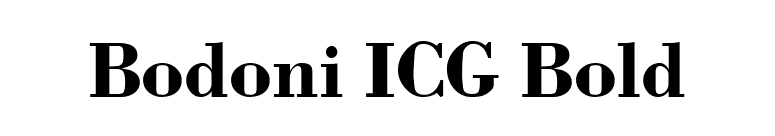 Bodoni ICG Bold font preview