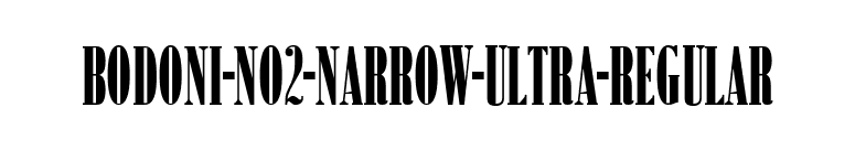 Bodoni-No2-Narrow-Ultra-Regular font preview