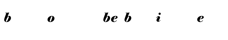 Bodoni Old Face BE Bold Italic Expert font preview