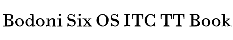 Bodoni Six OS ITC TT Book font preview