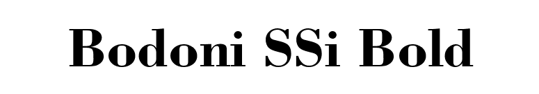 Bodoni SSi Bold font preview