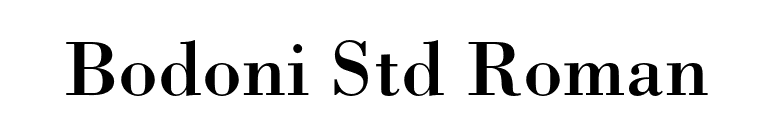 Bodoni Std Roman font preview