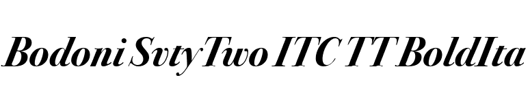 Bodoni SvtyTwo ITC TT BoldIta font preview