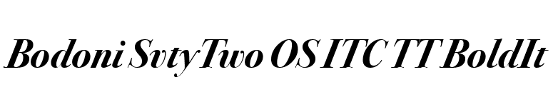 Bodoni SvtyTwo OS ITC TT BoldIt font preview