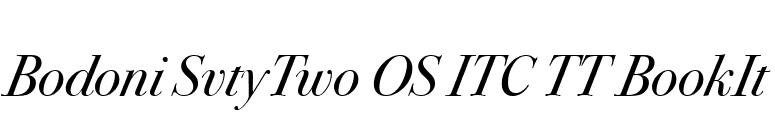 Bodoni SvtyTwo OS ITC TT BookIt font preview