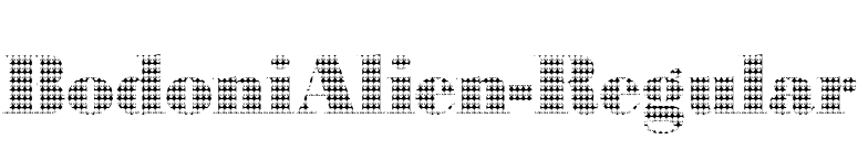 BodoniAlien-Regular font preview