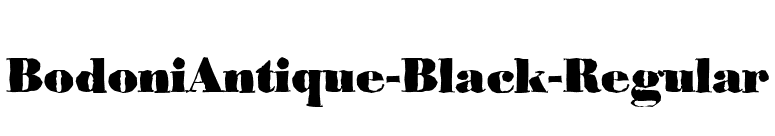 BodoniAntique-Black-Regular font preview