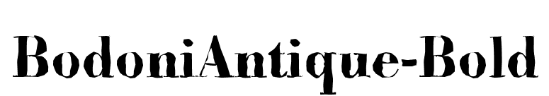 BodoniAntique-Bold font preview