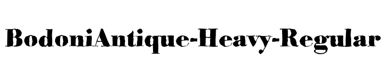 BodoniAntique-Heavy-Regular font preview