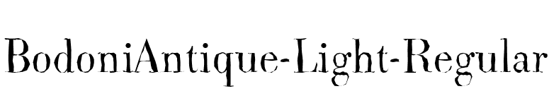 BodoniAntique-Light-Regular font preview