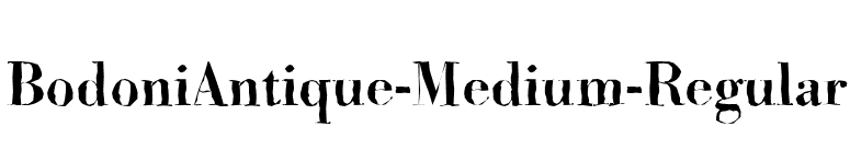 BodoniAntique-Medium-Regular font preview
