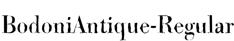 BodoniAntique-Regular font preview