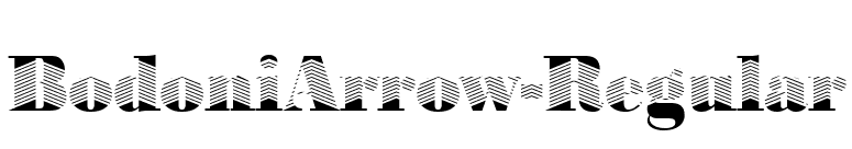 BodoniArrow-Regular font preview