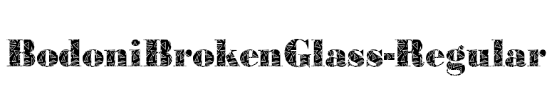 BodoniBrokenGlass-Regular font preview
