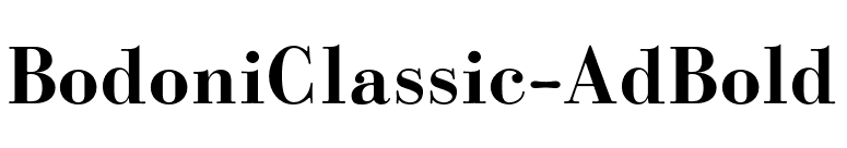 BodoniClassic-AdBold font preview